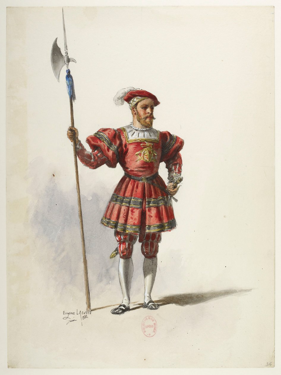 Btv1b84558104 36 - Saint-Saëns - Henry VIII - Maquettes de costumes - Lacoste - 36. Kostuum door Eugene Lacoste