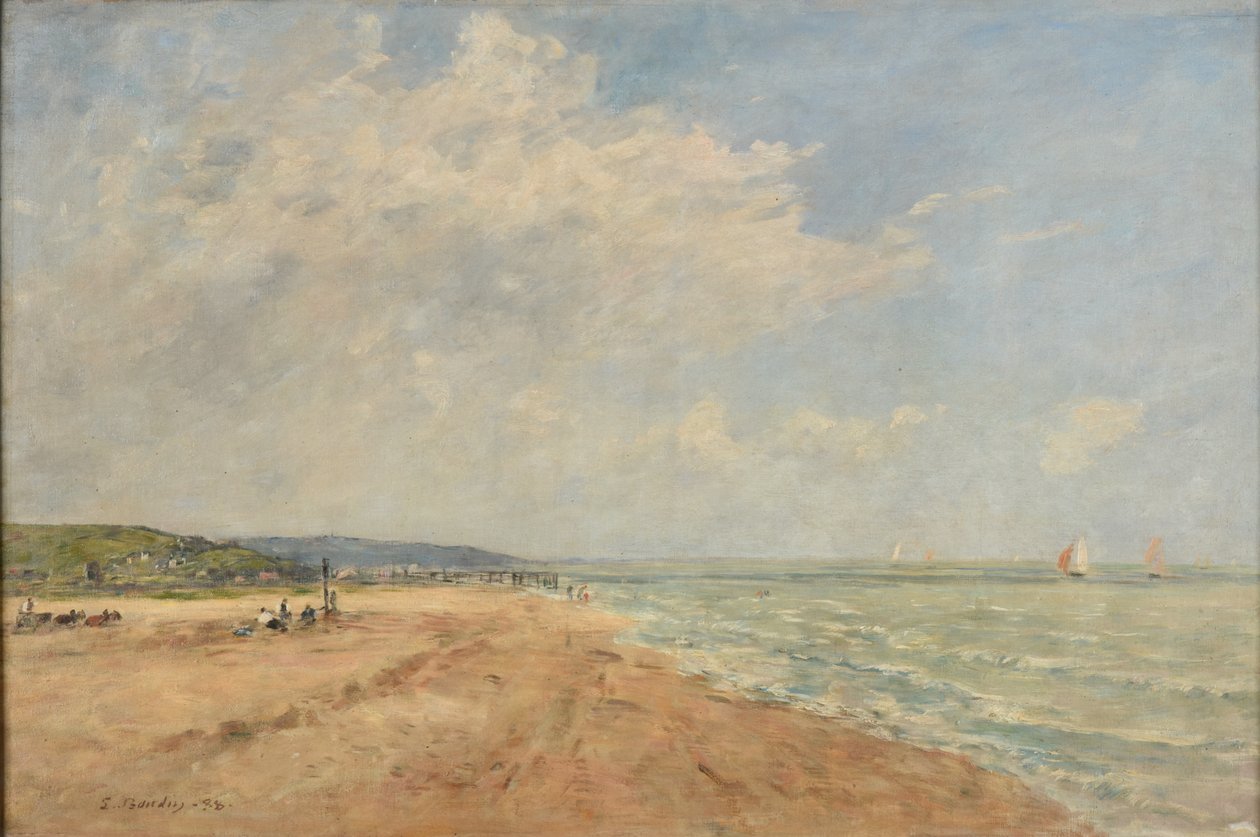 Opkomend tij (Baai van Saint-Valéry) door Eugene Louis Boudin