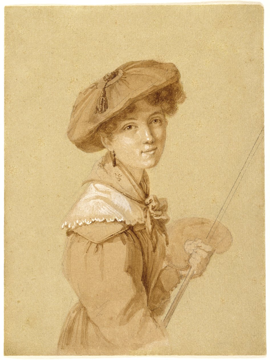 Zelfportret, 1820-29 door Eugénie Tripier Lefranc