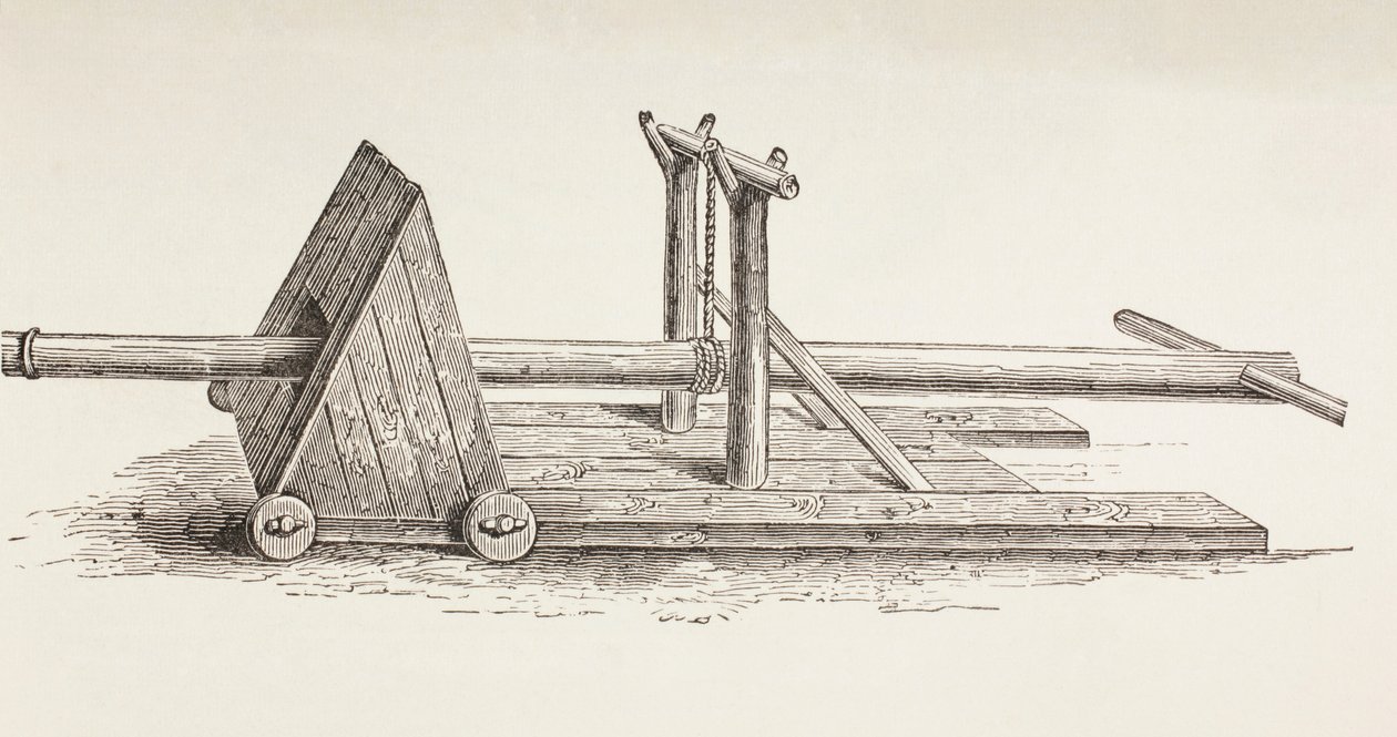 Middeleeuwse stormram, c.1880 door European School