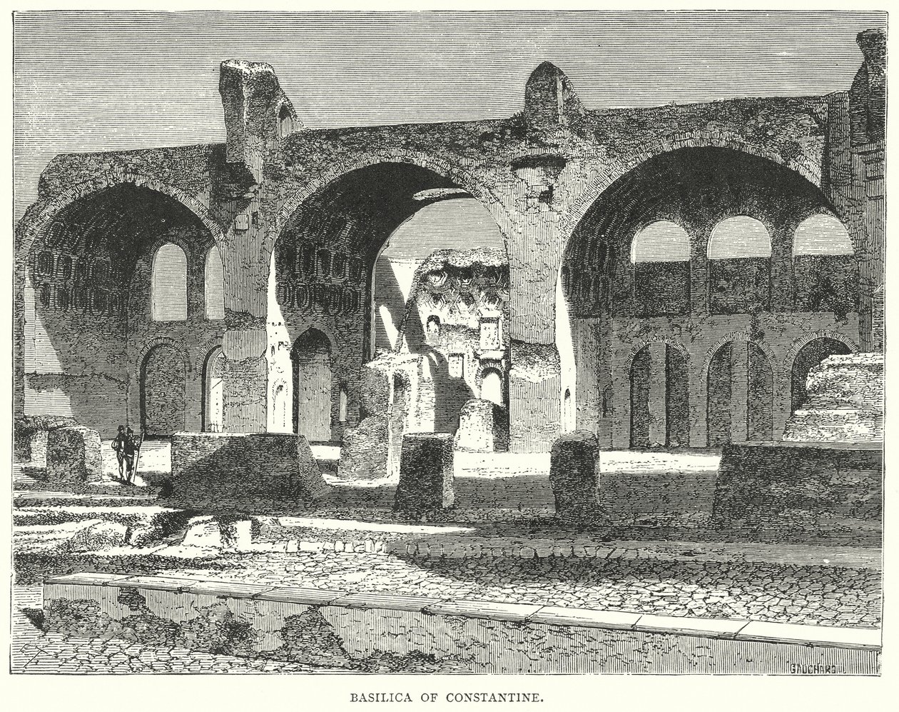 Basiliek van Constantijn (gravure) door European School