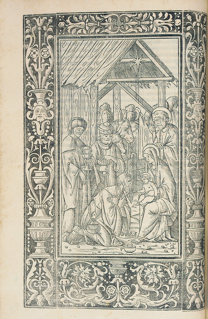 Illustratie uit de Decachordum Christianum door Marcus Vigerius (1446-1516), Fano door European School