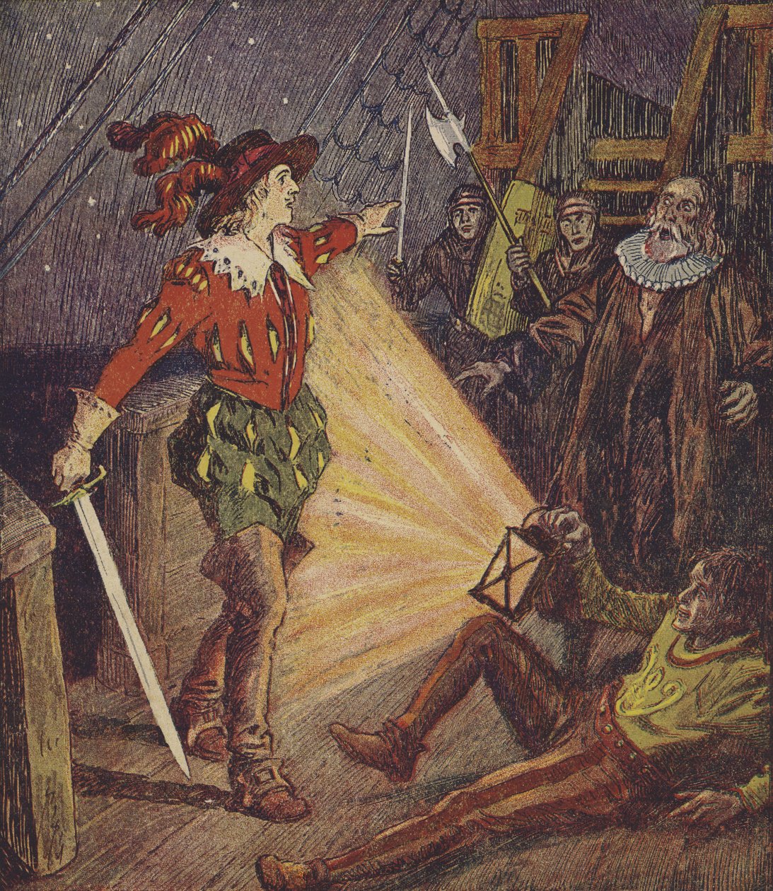 Klaus Störtebeker (kleurenlitho) door European School