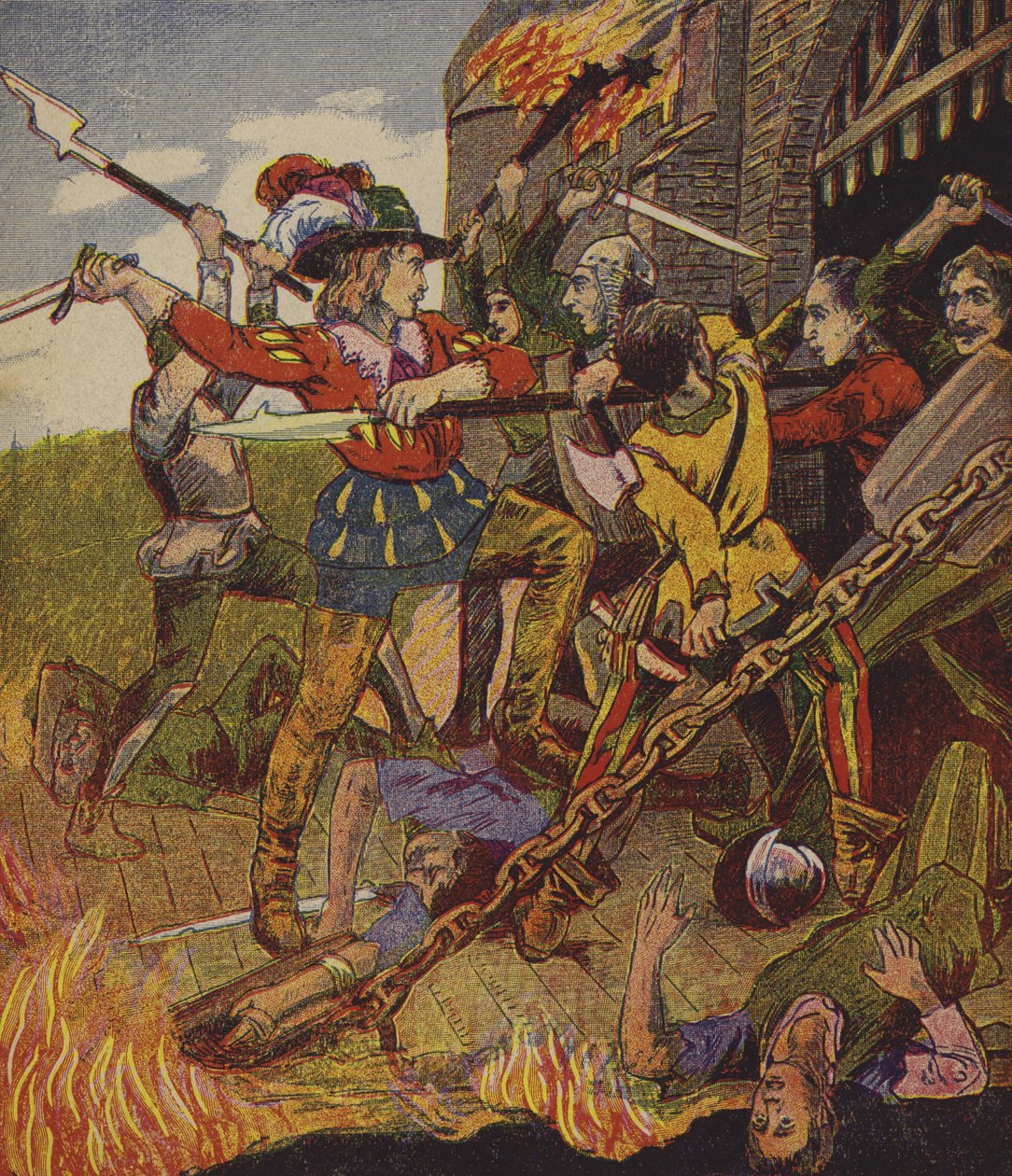 Klaus Störtebeker (kleurenlitho) door European School
