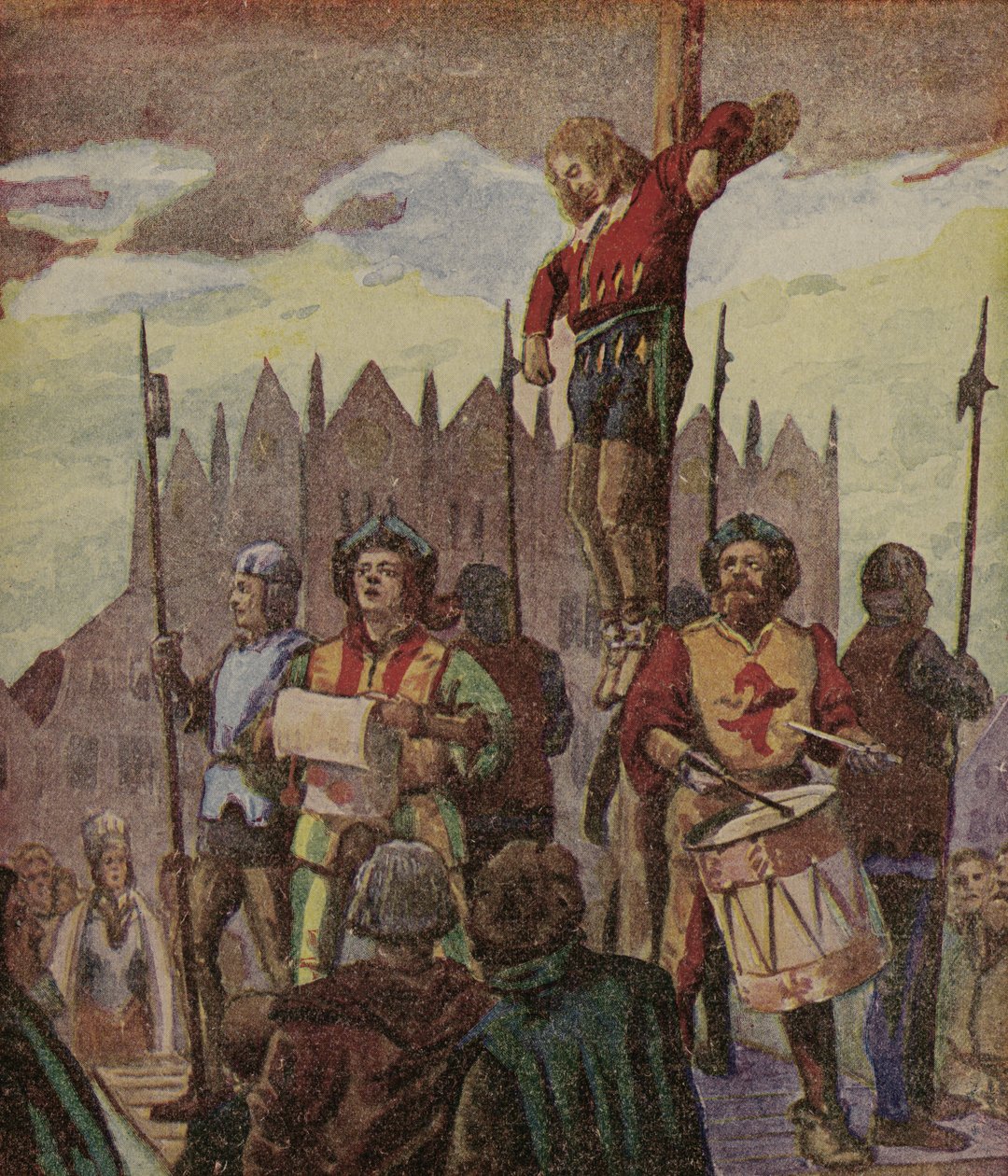 Klaus Störtebeker (kleurenlitho) door European School