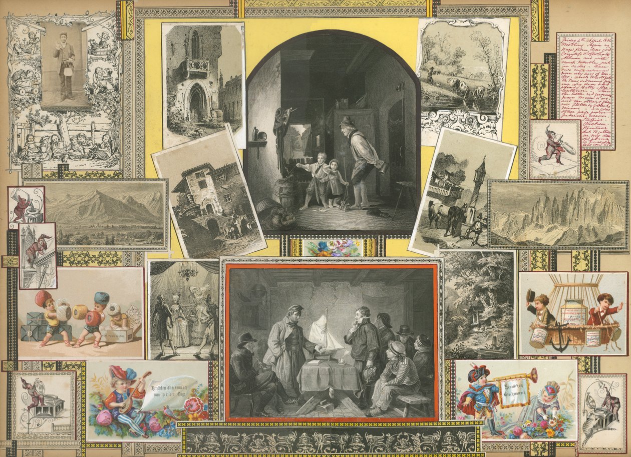 Pagina uit Sammelsurium Deel VI (gedrukt materiaal) door European School