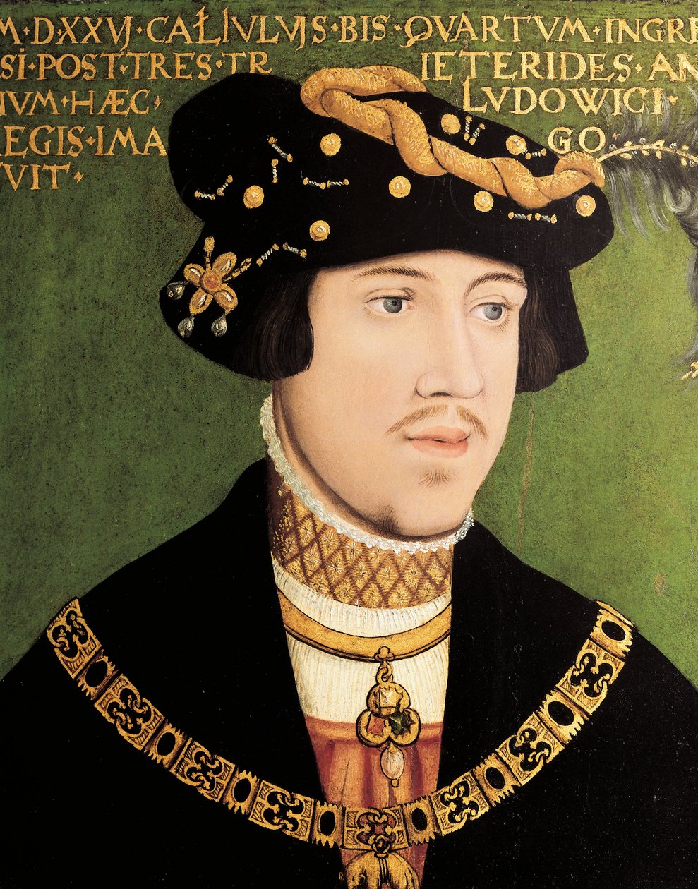 Portret van Lodewijk II van Hongarije, Koning van Hongarije, Bohemen en Kroatië door European School