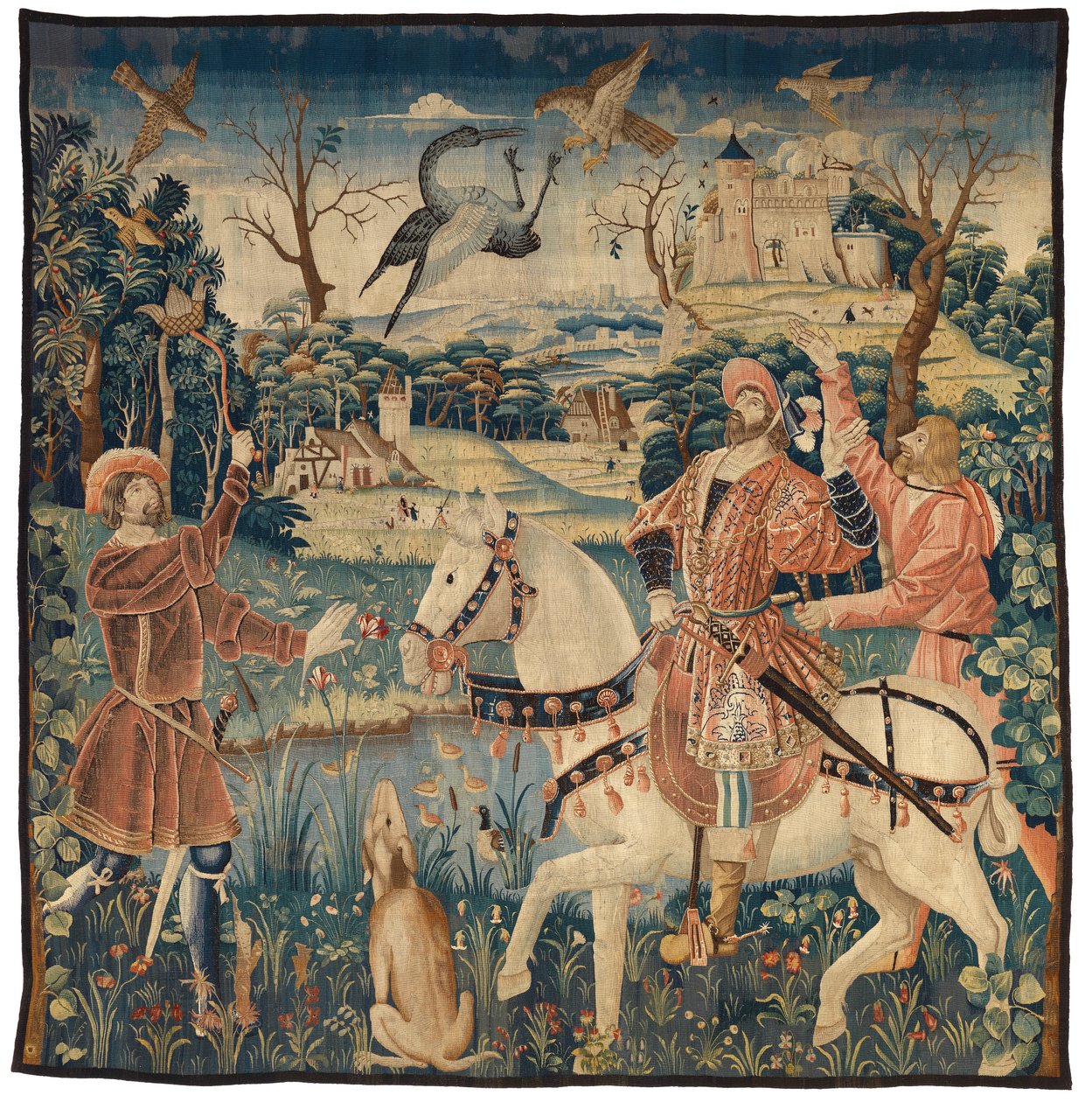 Tapijt met de Vlucht van de Reiger 
