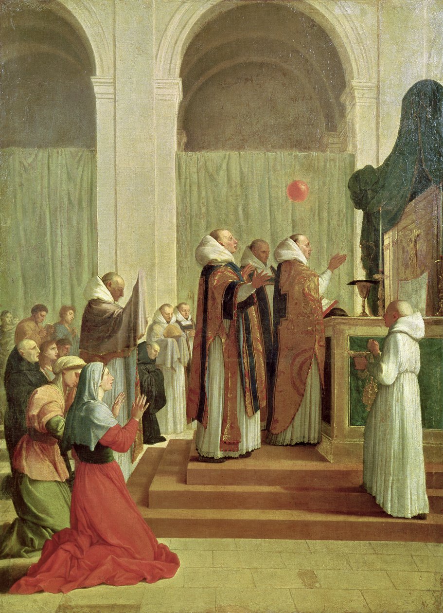 De mis van Sint Martinus van Tours door Eustache Le Sueur