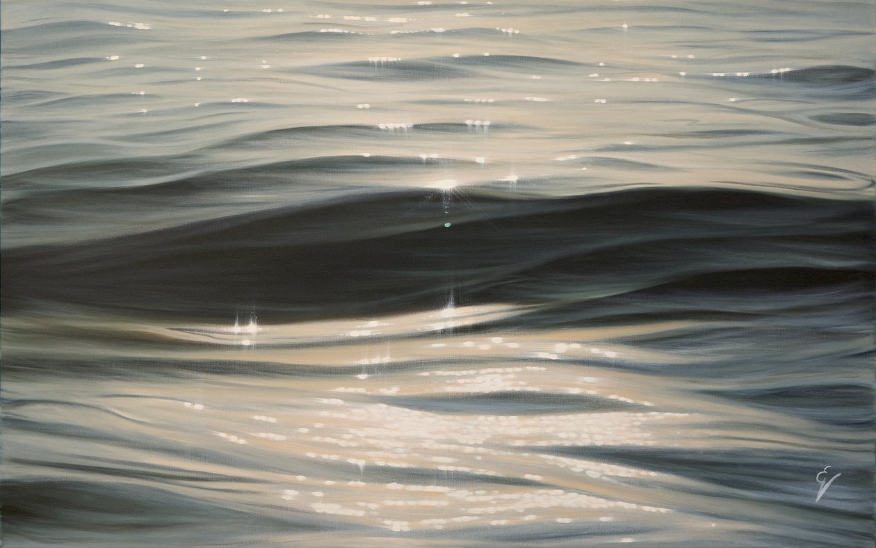 Into The Light, 2023 (olieverf op doek) door Eva Volf