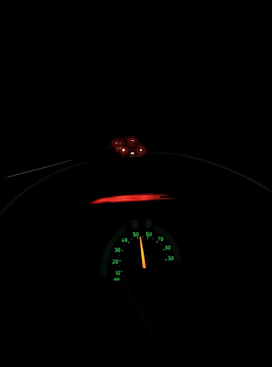 Driving The Road At Night # 4 Brooklyn (digitale kunst) door Evan Sklar