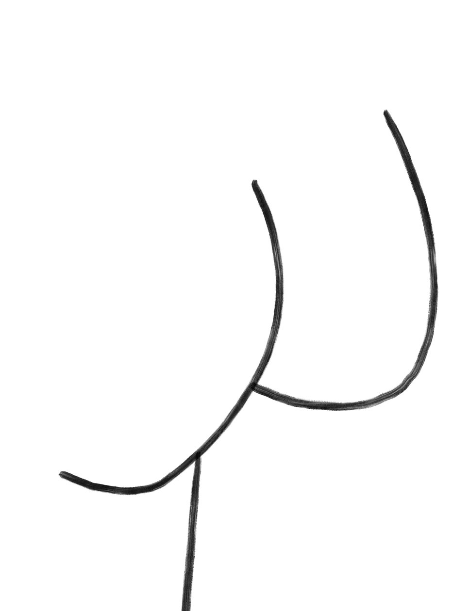 Naakt. (digitale kunst) door Evan Sklar