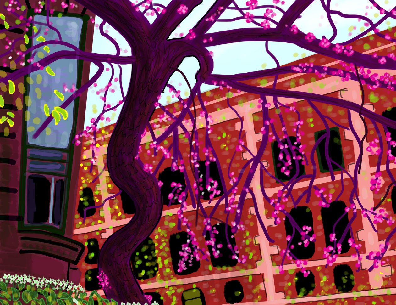Lente, Brooklyn (digitale kunst) door Evan Sklar