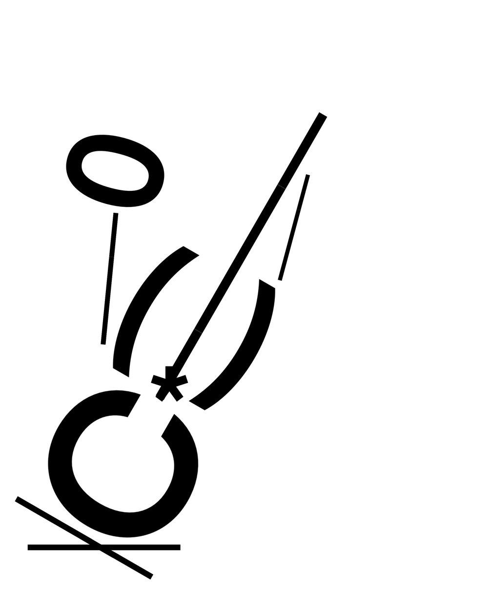 "De oude gitarist" gemaakt in typografie (digitale kunst) door Evan Sklar