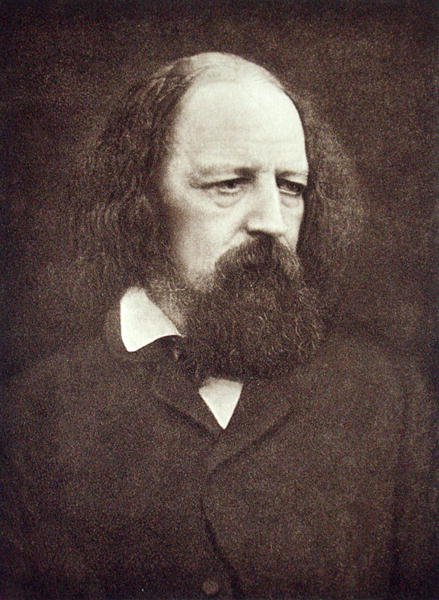 Portret van Alfred, Lord Tennyson (1809-92), ca. 1889-91 door Eveleen Myers