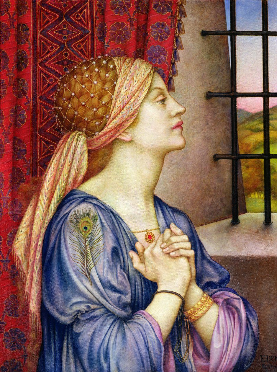 De Gevangene, 1907-08 door Evelyn De Morgan