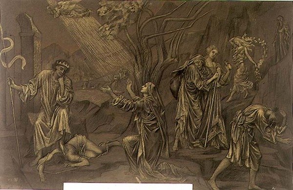 De Vallei van Schaduwen, ca. 1899 door Evelyn De Morgan