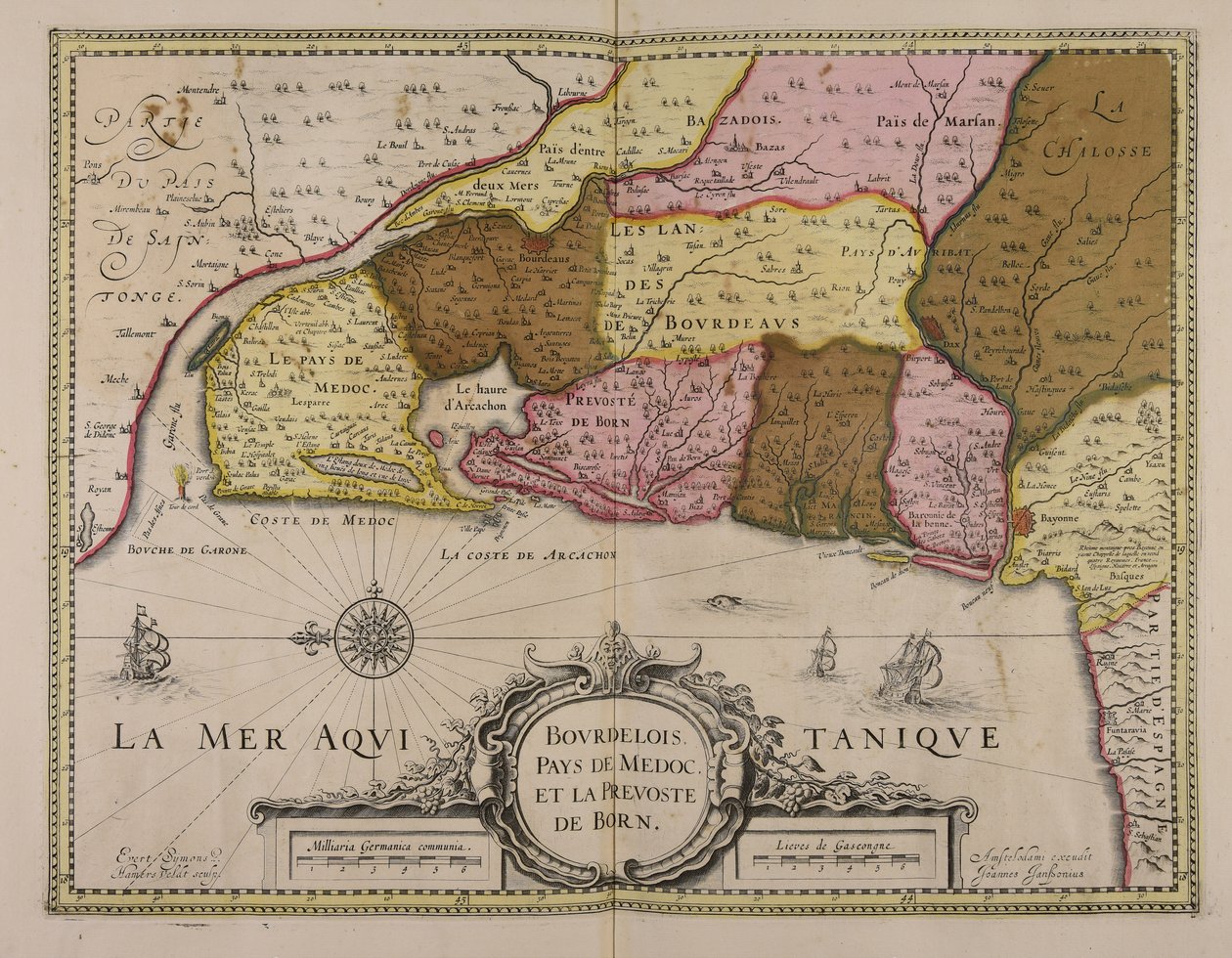 Bourdelois, Medoc en de Bornse regio door Everard Symonsz van Hamersveldt