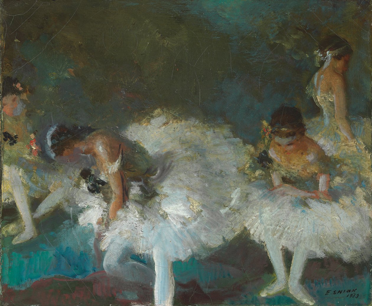 Dansers Achter de Schermen door Everett Shinn
