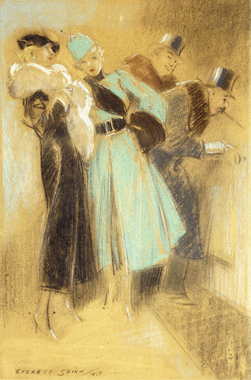 In het ergste geval bekijken we zijn etsen door Everett Shinn