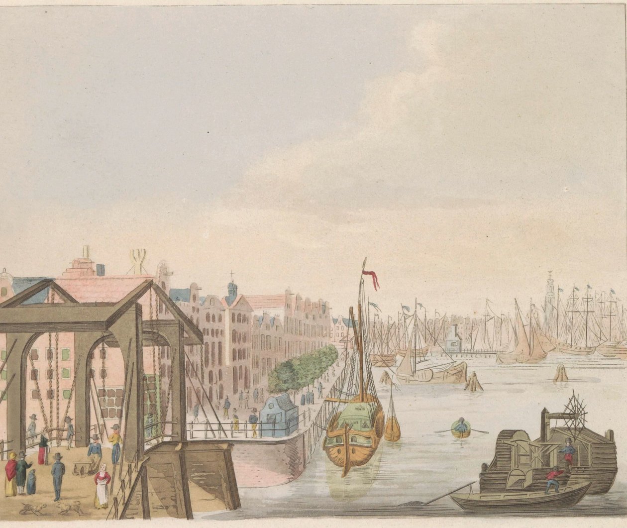 Buitenkant te Amsterdam, ca. 1810-1813 door Evert Maaskamp