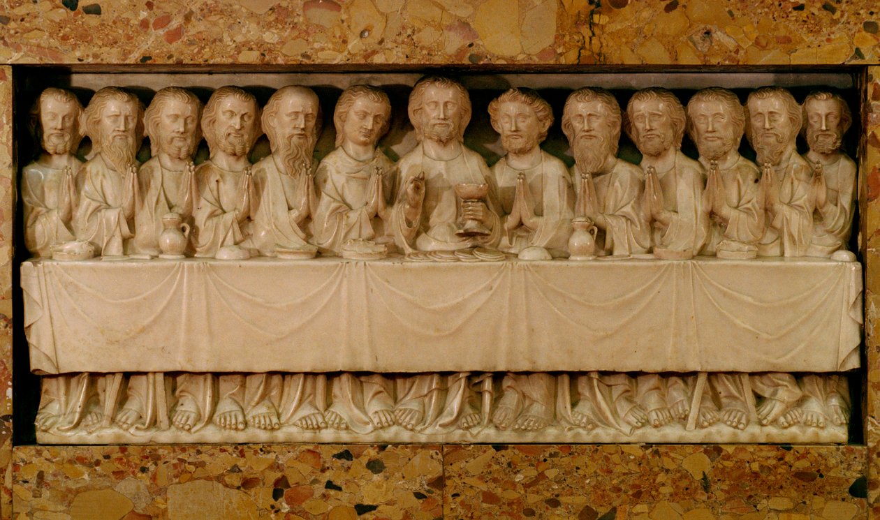 Het Laatste Avondmaal, c.1340 door Evrard d