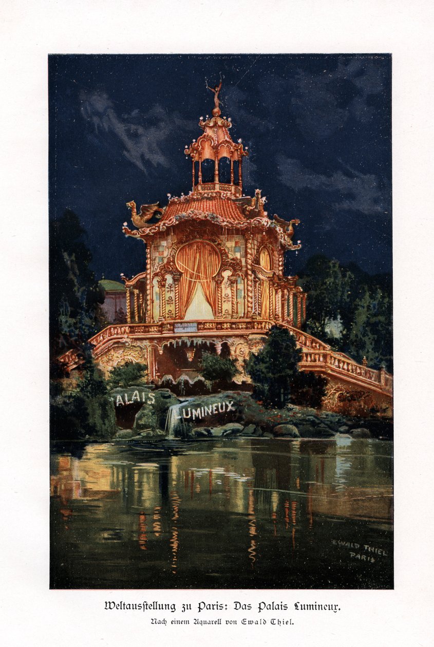 Het Palais Lumineux, Parijs Universele Tentoonstelling, 1900 door Ewald Thiel
