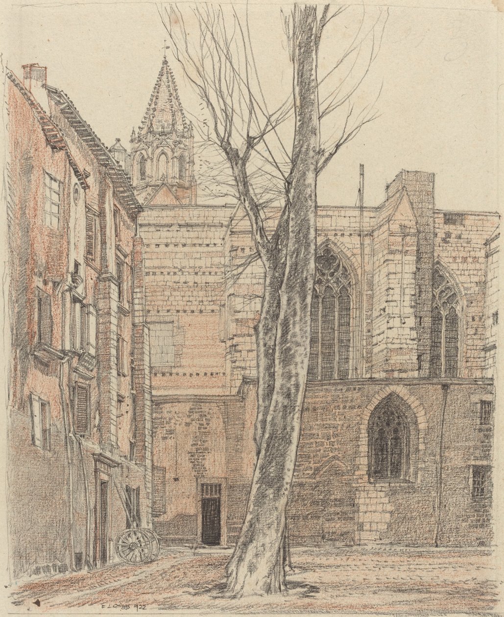 Klooster St. Pierre, Avignon door F.L. Griggs