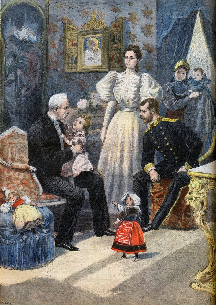 Bezoek van de Engelse president Felix Faure aan Rusland door F.L. & Tofani Oswaldo (1849 1915) Meaulle
