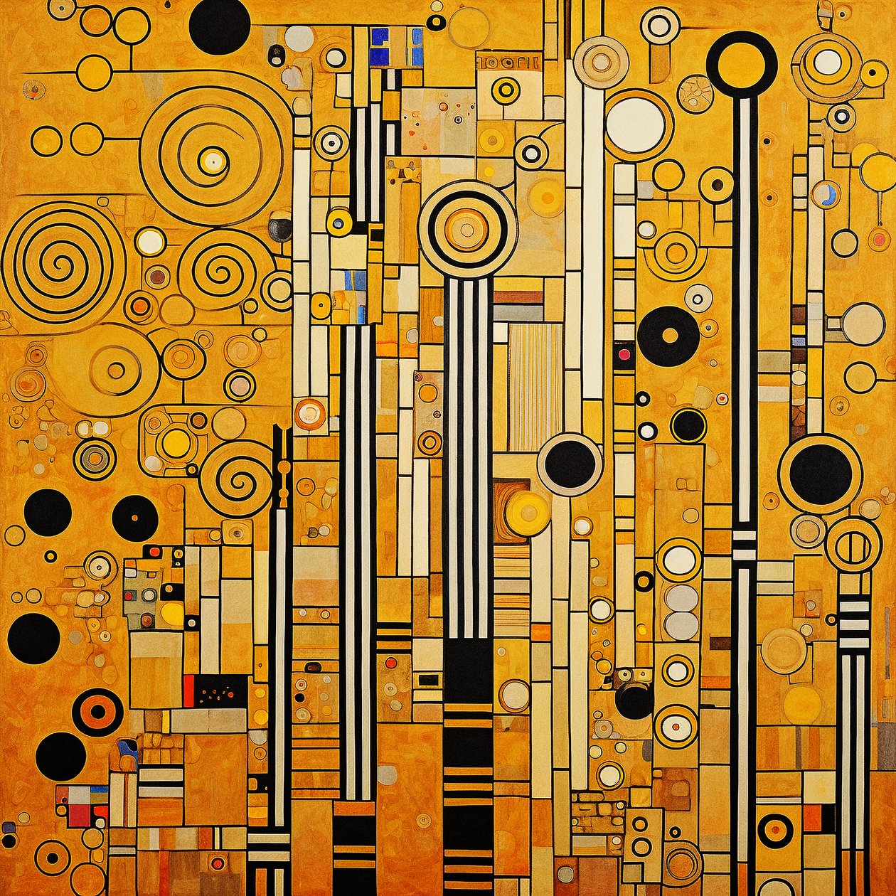 Minimalistische klimt patronen door F. Abderrahim