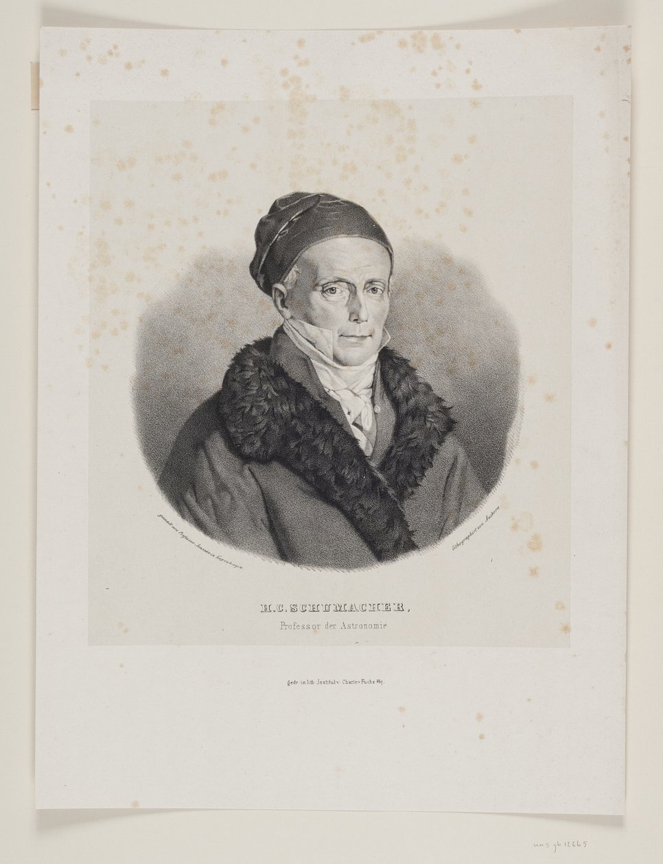 Heinrich Christian Schumacher door F. Ausborn
