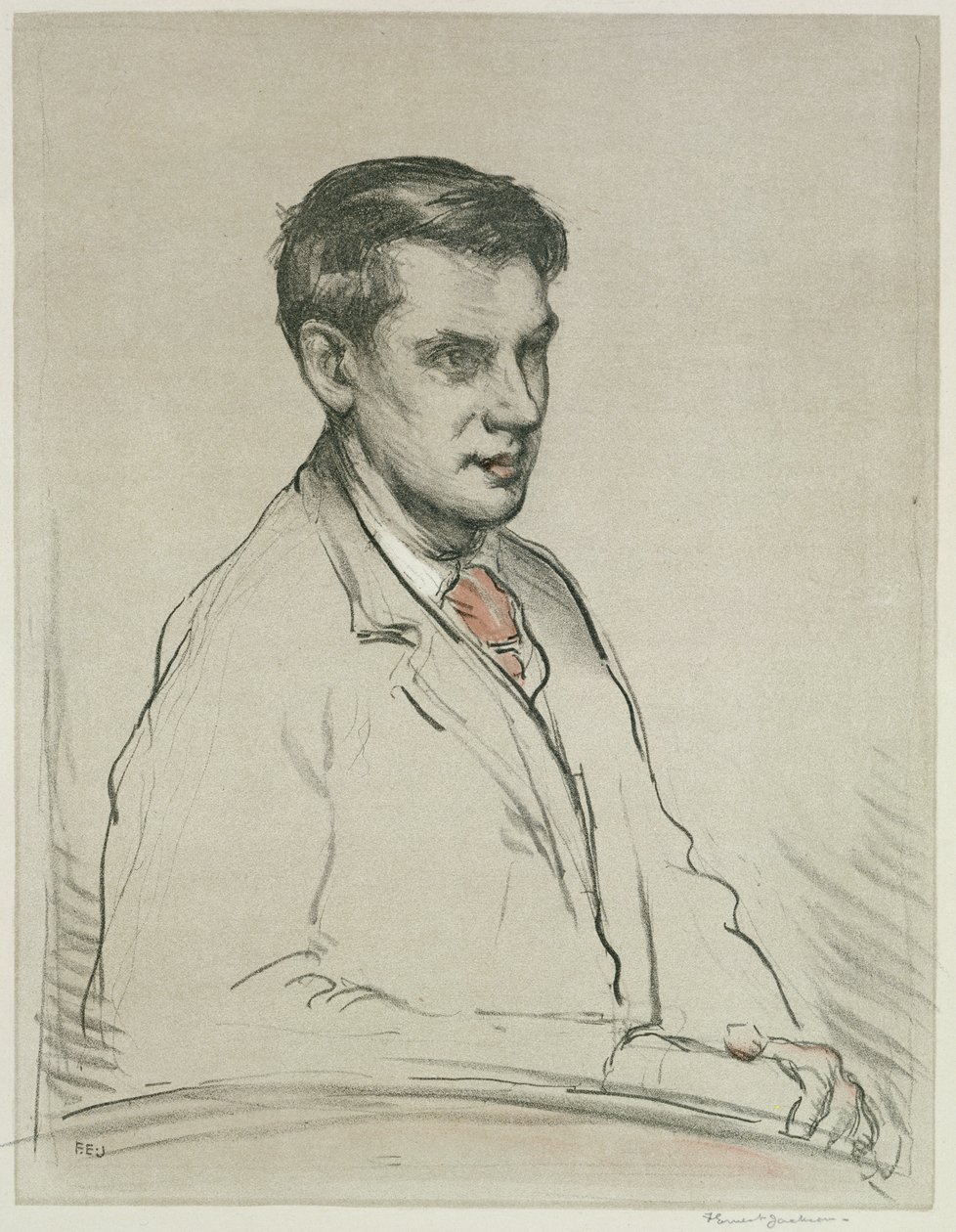 Portret van Alfred Orage door F. Ernest Jackson