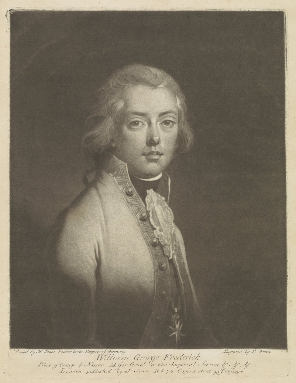 Portret van Frederik, prins van Oranje-Nassau door F. Green