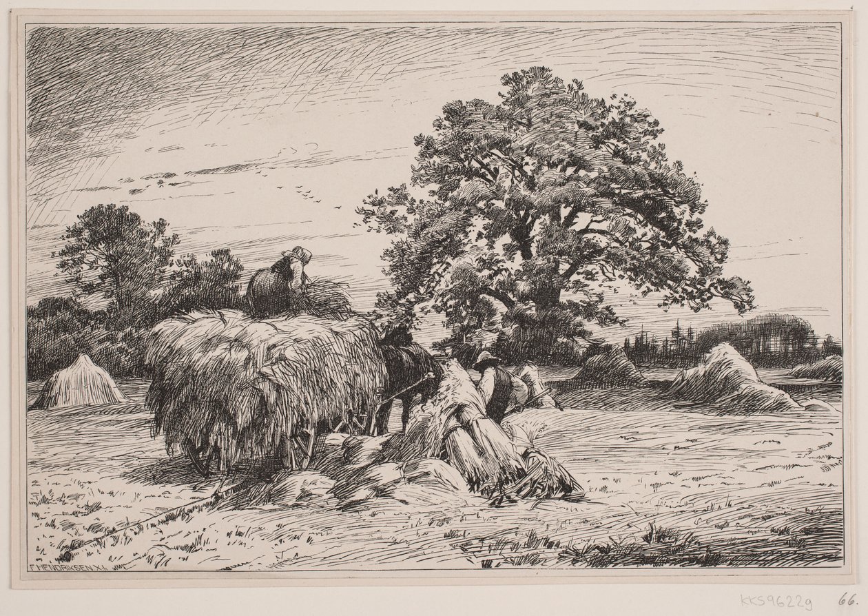 Herfstlandschap door F. Hendriksen