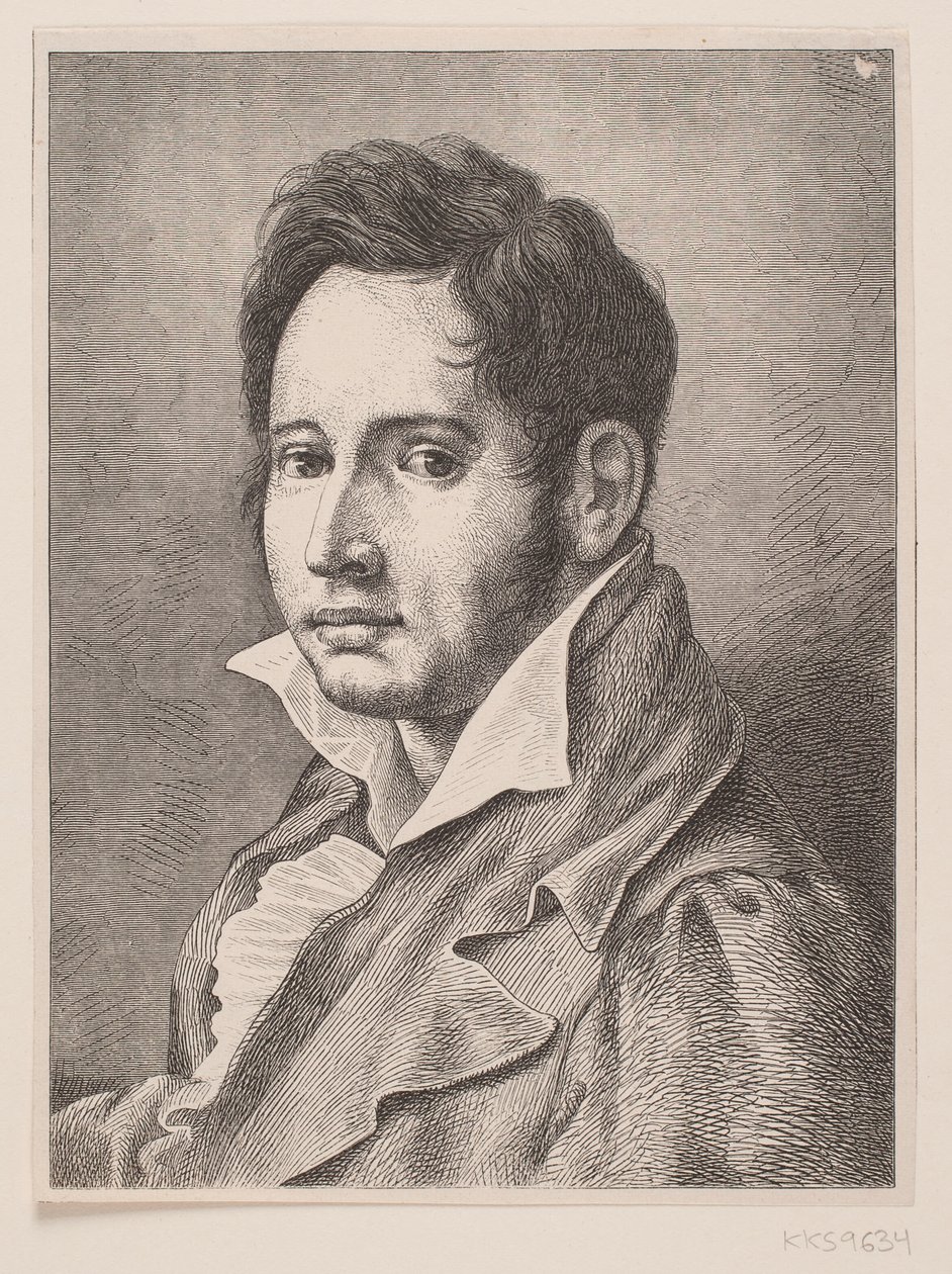 Portret van Oehlenschläger door F. Hendriksen