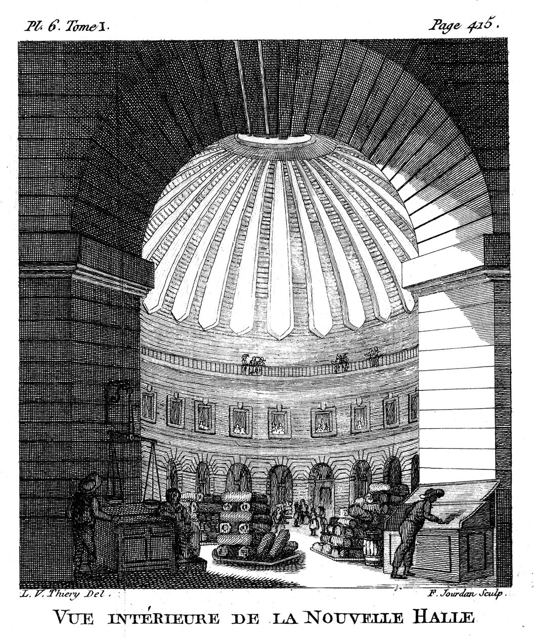 Les Halles, Parijs door F. Jourdan
