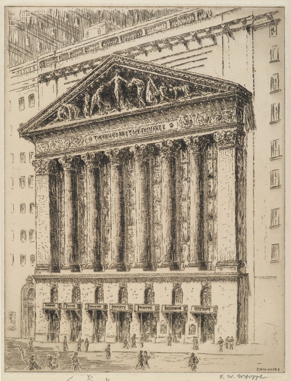 De New York Stock Exchange door F. W. W. Hoppe