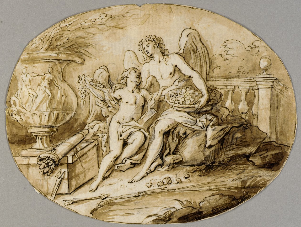 Tekening door Fedele Fischetti
