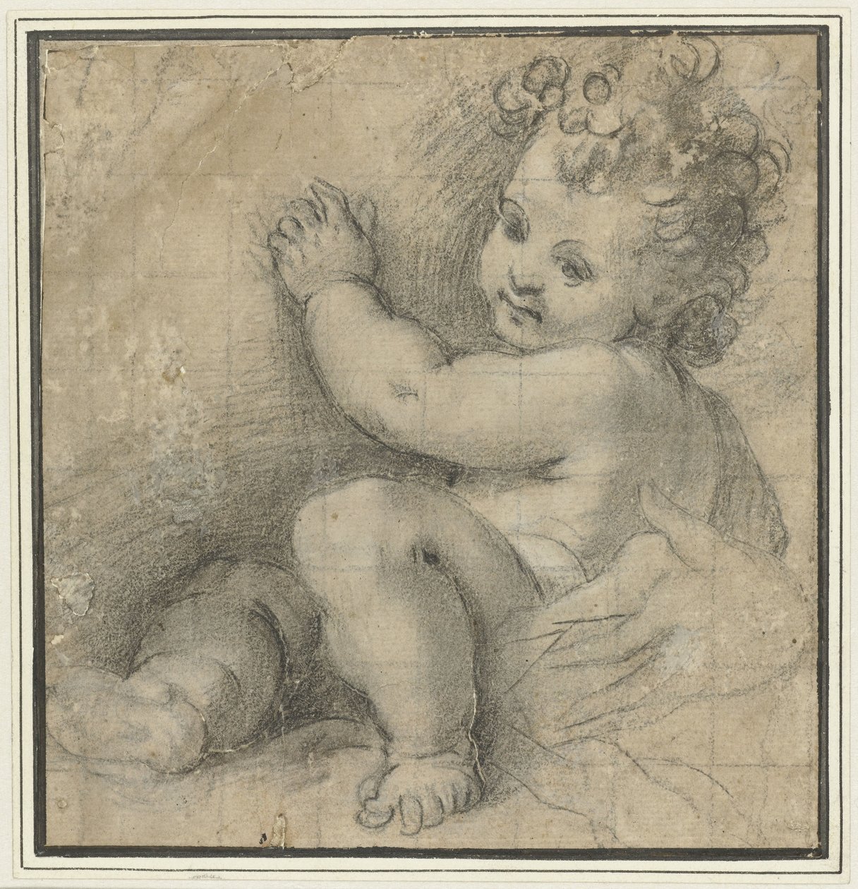Christuskind met de hand van Maria door Federico Barocci