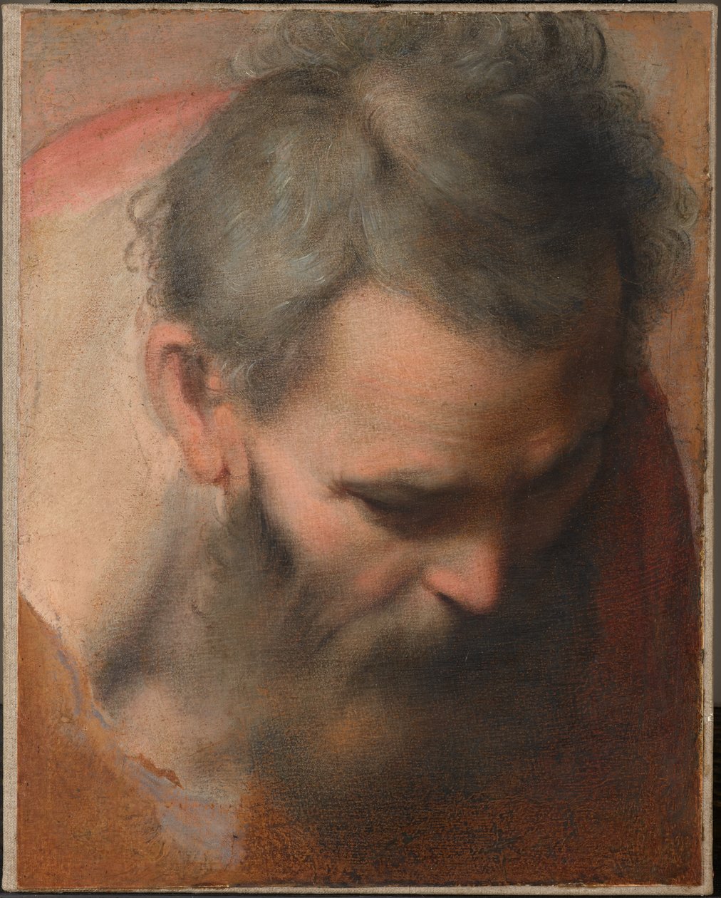 Kopstudie van Sint-Jozef door Federico Barocci