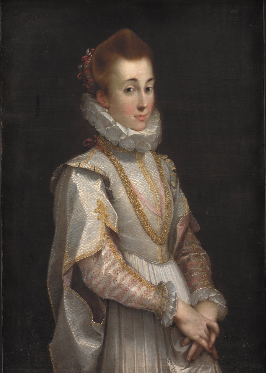 Portret van een jonge vrouw door Federico Barocci