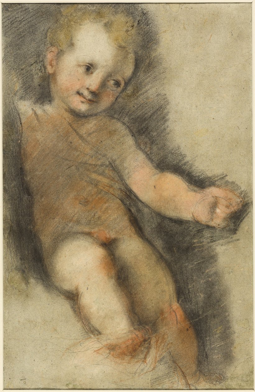 Christuskind: Studie voor de Madonna di San Giovanni door Federico Fiori Barocci or Baroccio