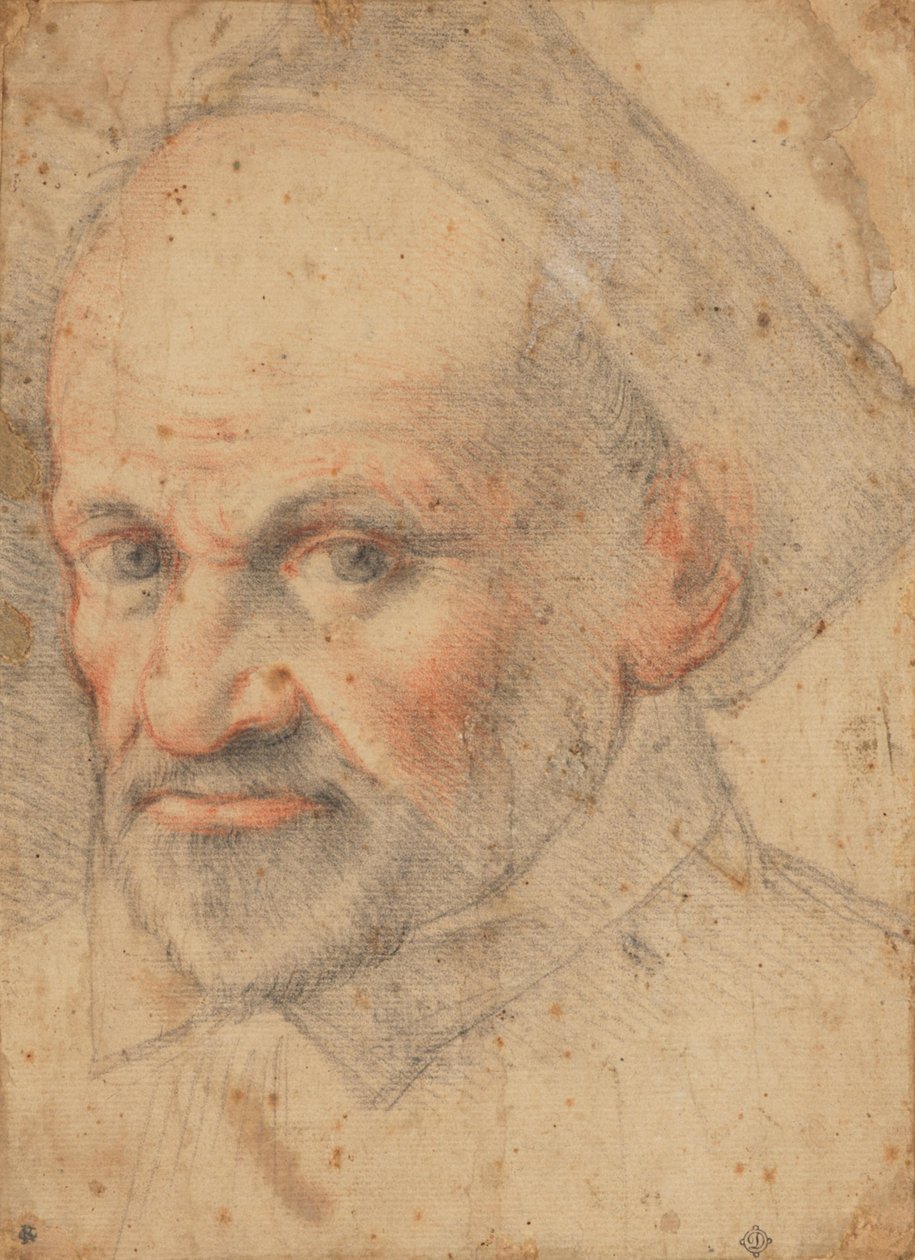 Portret van een geestelijke door Federico Zuccaro