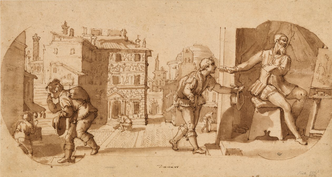 Episode uit het leven van Taddeo Zuccaro door Federico Zuccaro