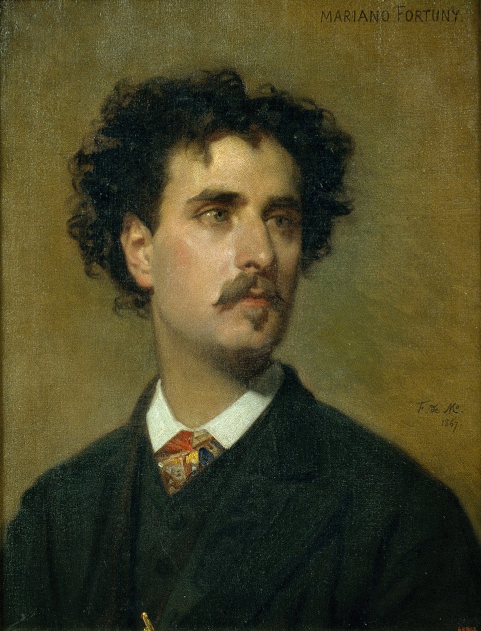 Portret van Marià Fortuny door Federico de Madrazo y Kuntz