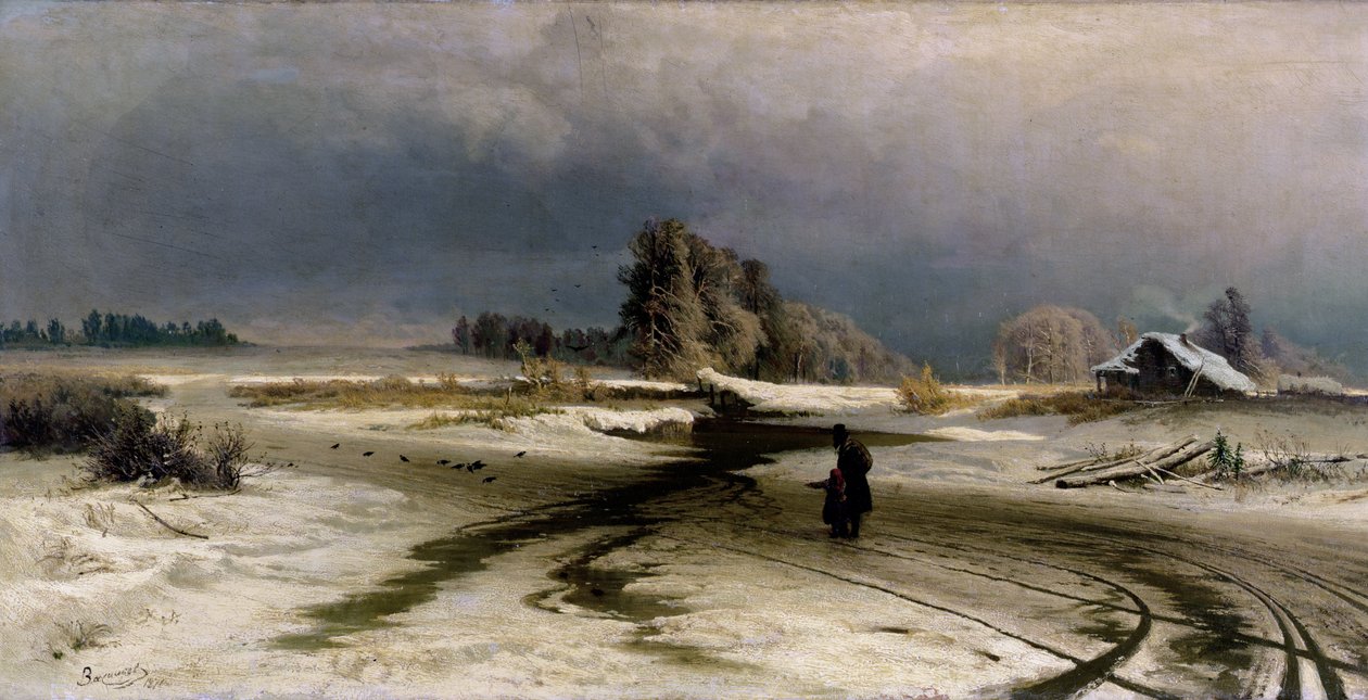De Dooi, 1871 door Fedor Aleksandrovich Vasiliev