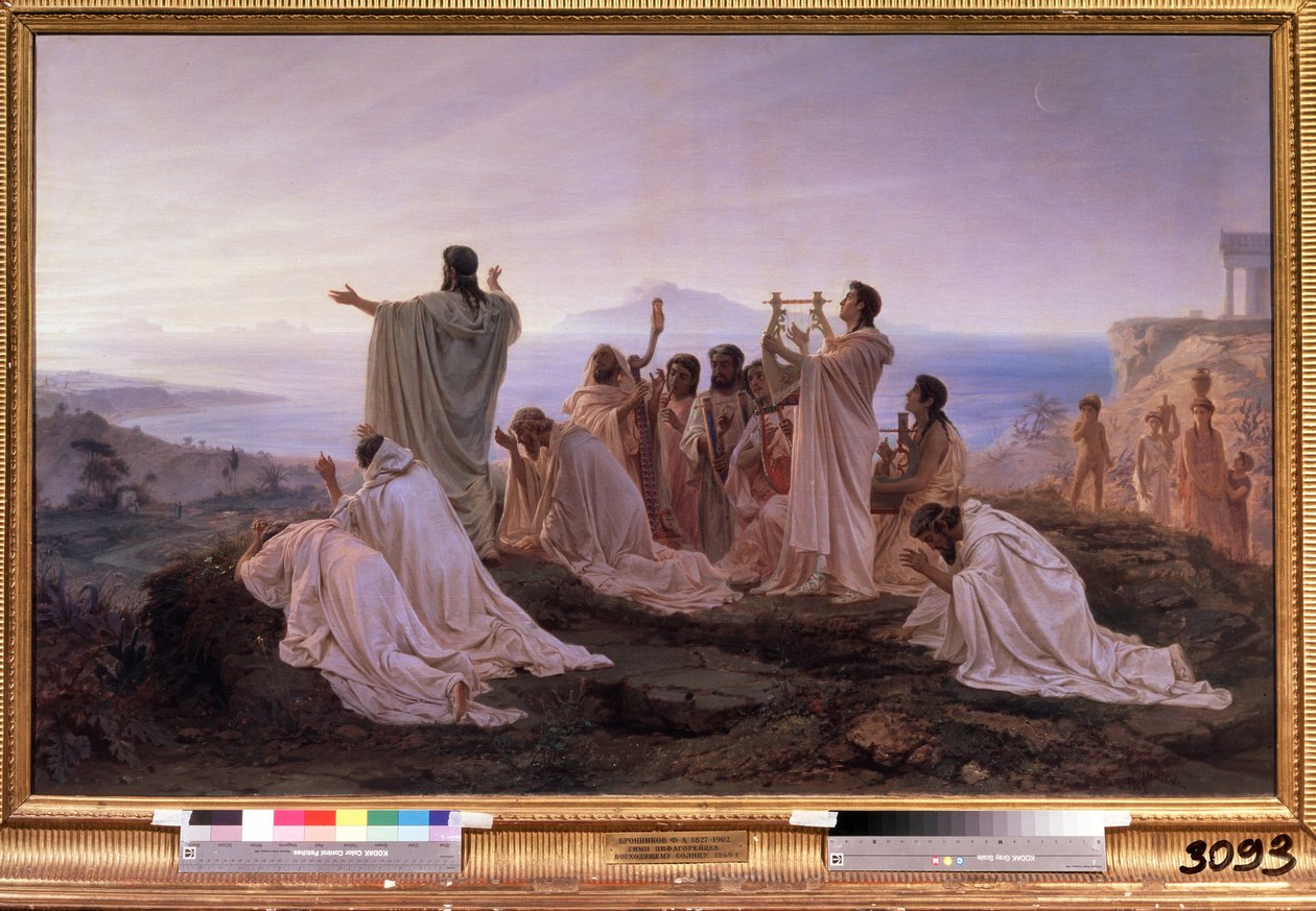 Hymne aan de opkomende zon van Pythagoras door Fedor Andreevich Bronnikov