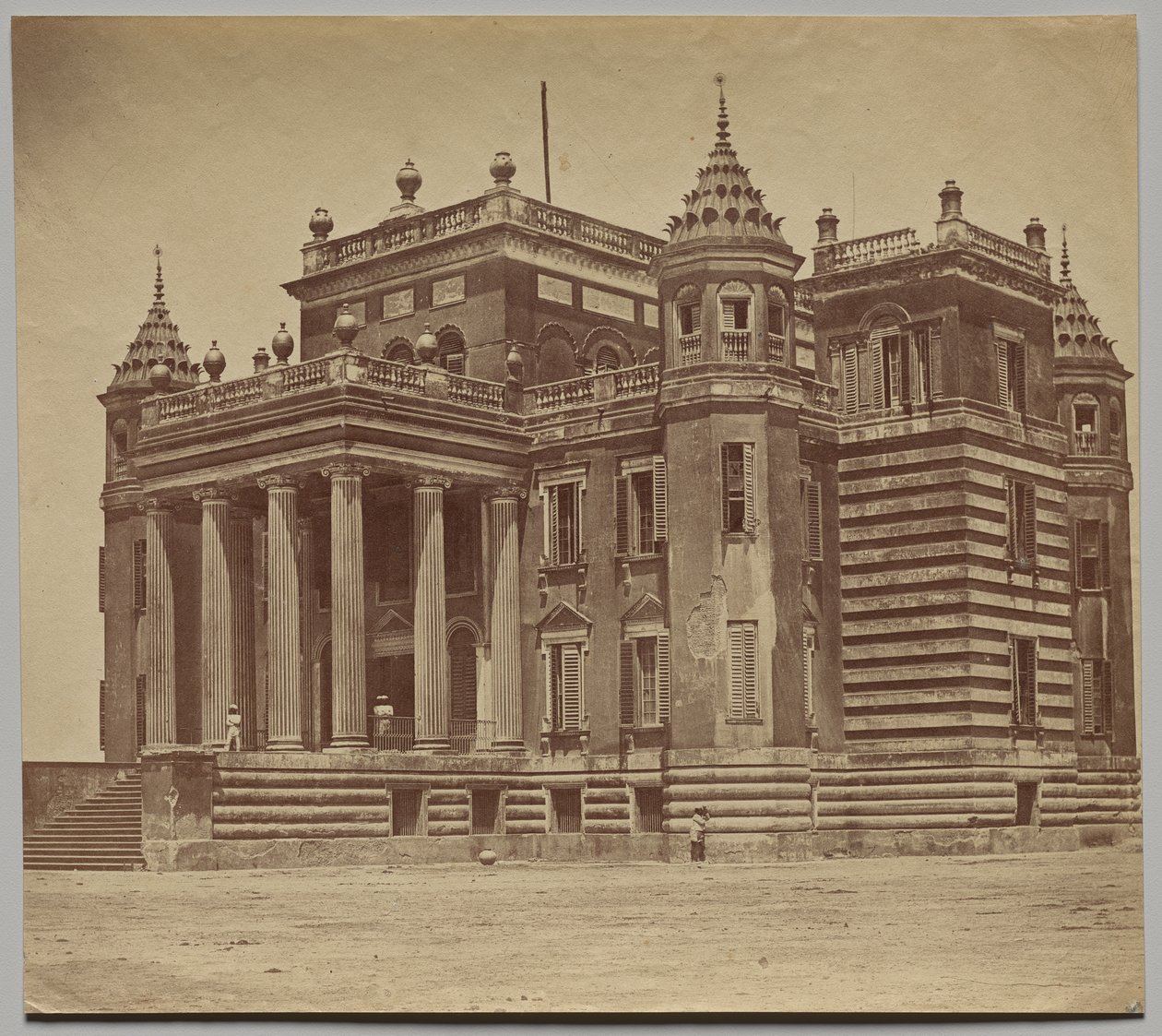 Het Dilkoosha Paleis door Felice A. Beato