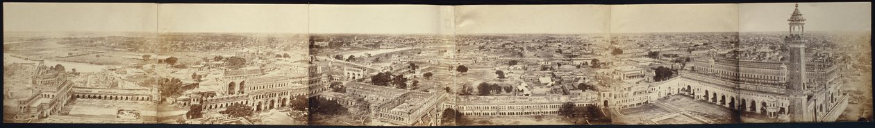 (Panorama van Lucknow, genomen vanaf het Kaiserbagh Paleis) door Felice Beato