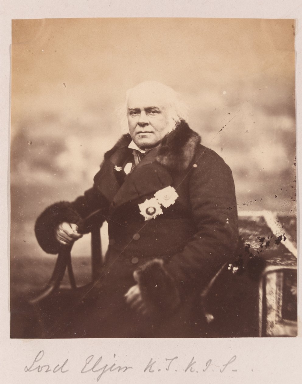 James Bruce achtste graaf van Elgin, 1860 door Felice Beato
